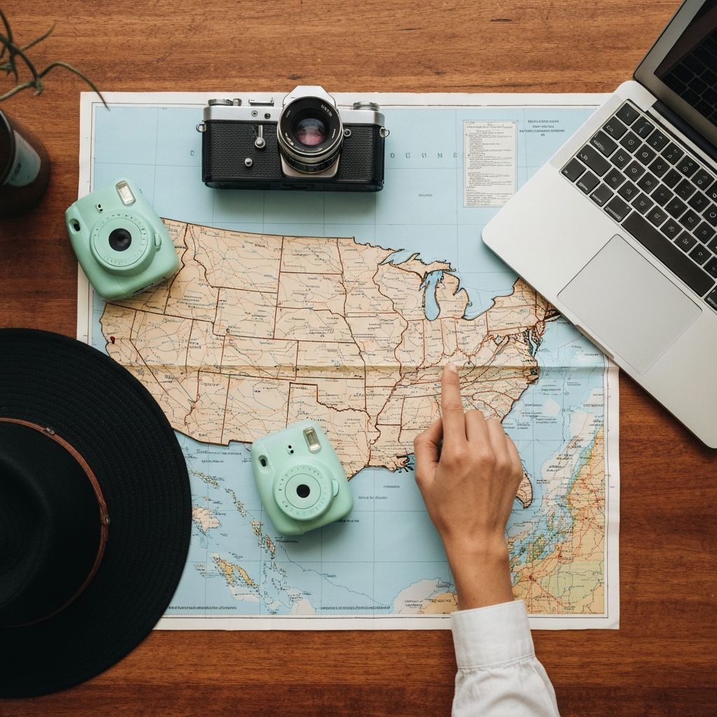 Map and planning materials representing a strategic funding roadmap